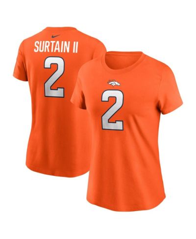 Nike Women's футболка Patrick Surtain II Denver Broncos, оранжевая