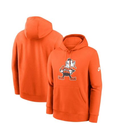 Мужское худи Nike Orange Cleveland Browns Club Fleece Pullover