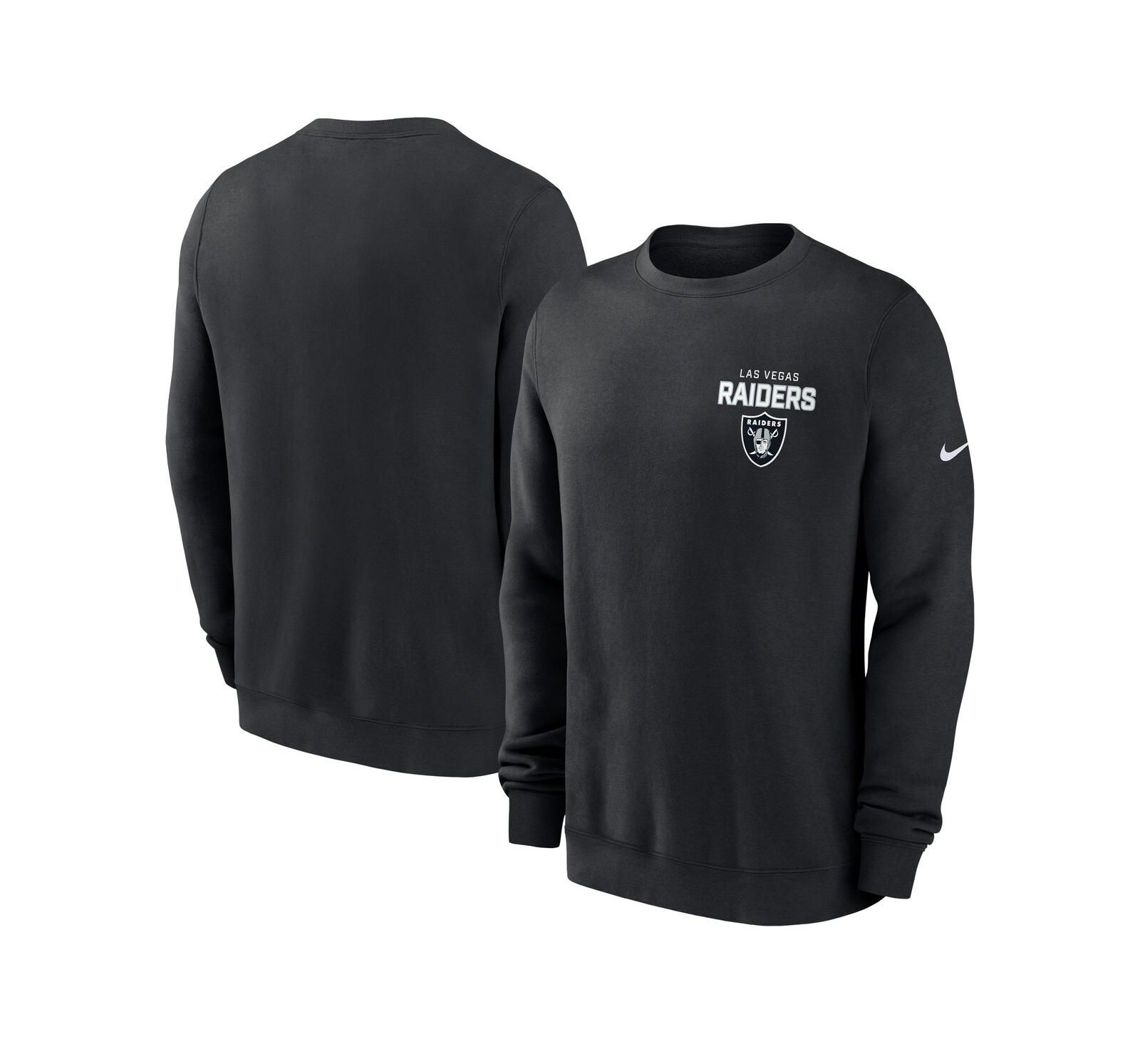 Nike Мужская толстовка Nike Black Las Vegas Raiders Primetime Club Fleece