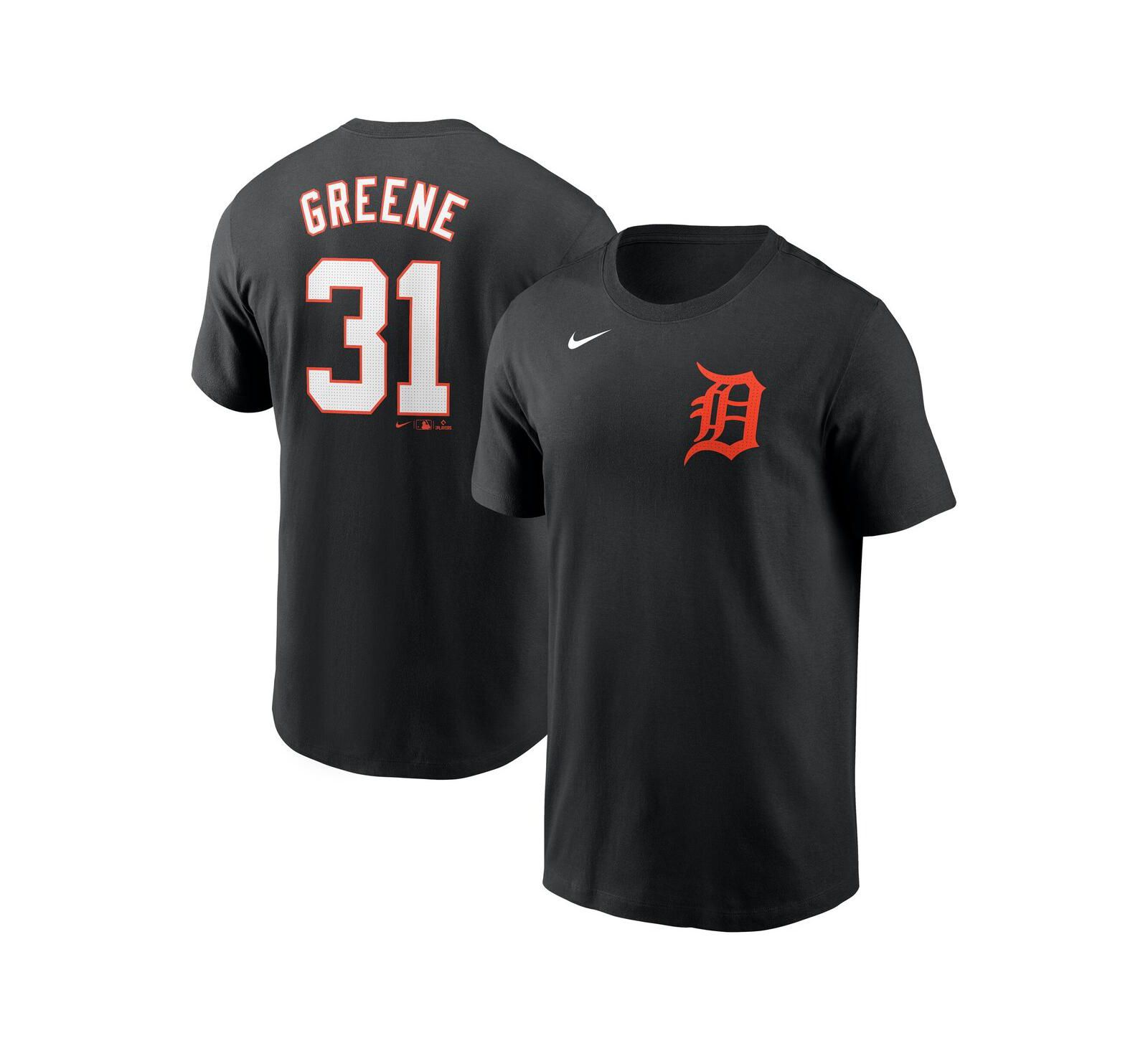 Nike Men's Riley Greene Black Detroit Tigers Fuse Name & Number T-Shirt