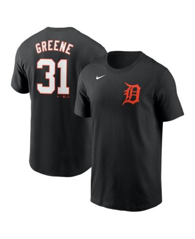 Мужская футболка Nike Riley Greene black Detroit Tigers Fuse с именем и номером