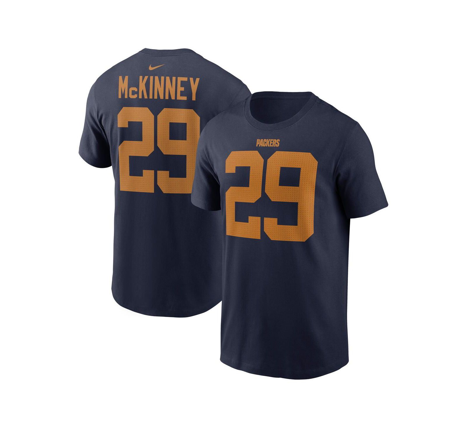 Nike мужская футболка Xavier McKinney Navy Green Bay Packers The 1923 Classic Name & Number
