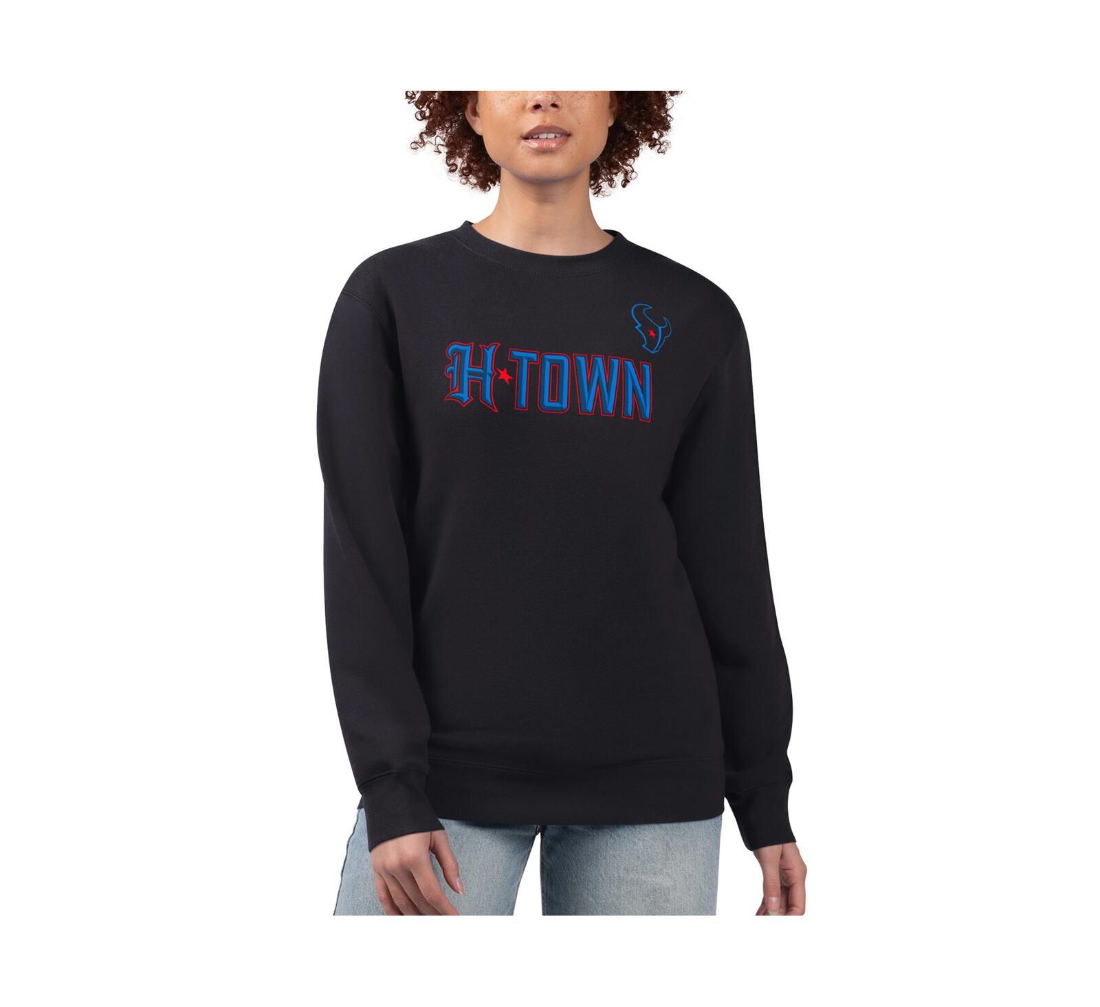 Женская флисовая толстовка G-III 4Her by Carl Banks Black Houston Texans H-Town Pullover