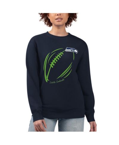 G-III 4Her by Carl Banks Женская толстовка с капюшоном Seattle Seahawks Fleece Tri-Blend Pullover