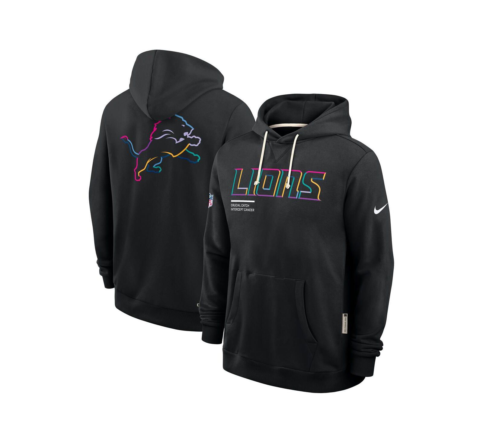 Nike худи Dri-FIT Detroit Lions NFL Crucial Catch, Мужская, черная