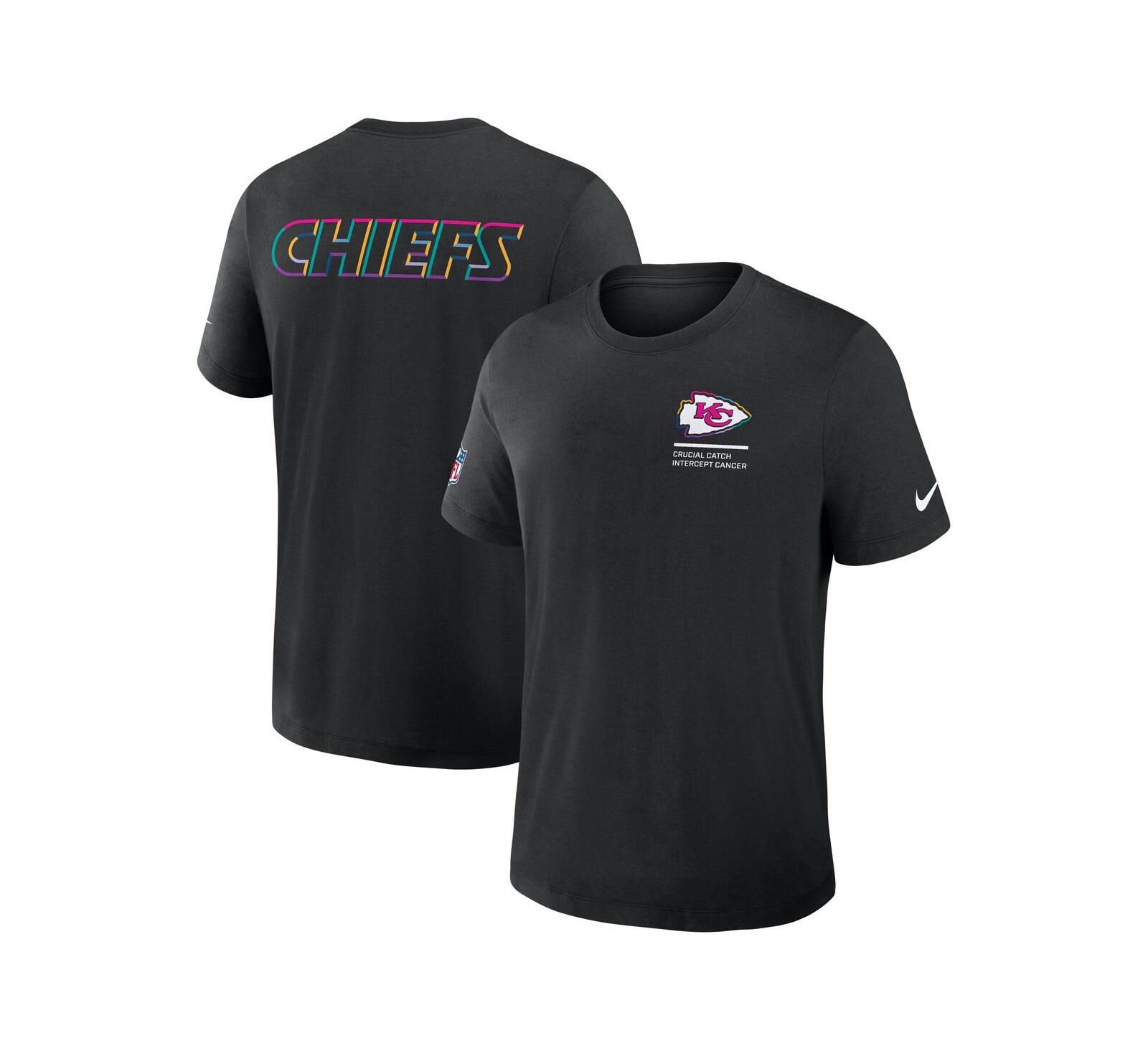 Nike Men's Black Kansas City Chiefs Tall 2025 NFL Crucial Catch Tri-Blend Dri-FIT T-Shirt