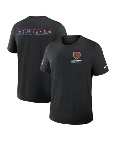 Мужская футболка Nike Black Chicago Bears Tall 2025 NFL Crucial Catch Tri-Blend Dri-FIT T-Shirt