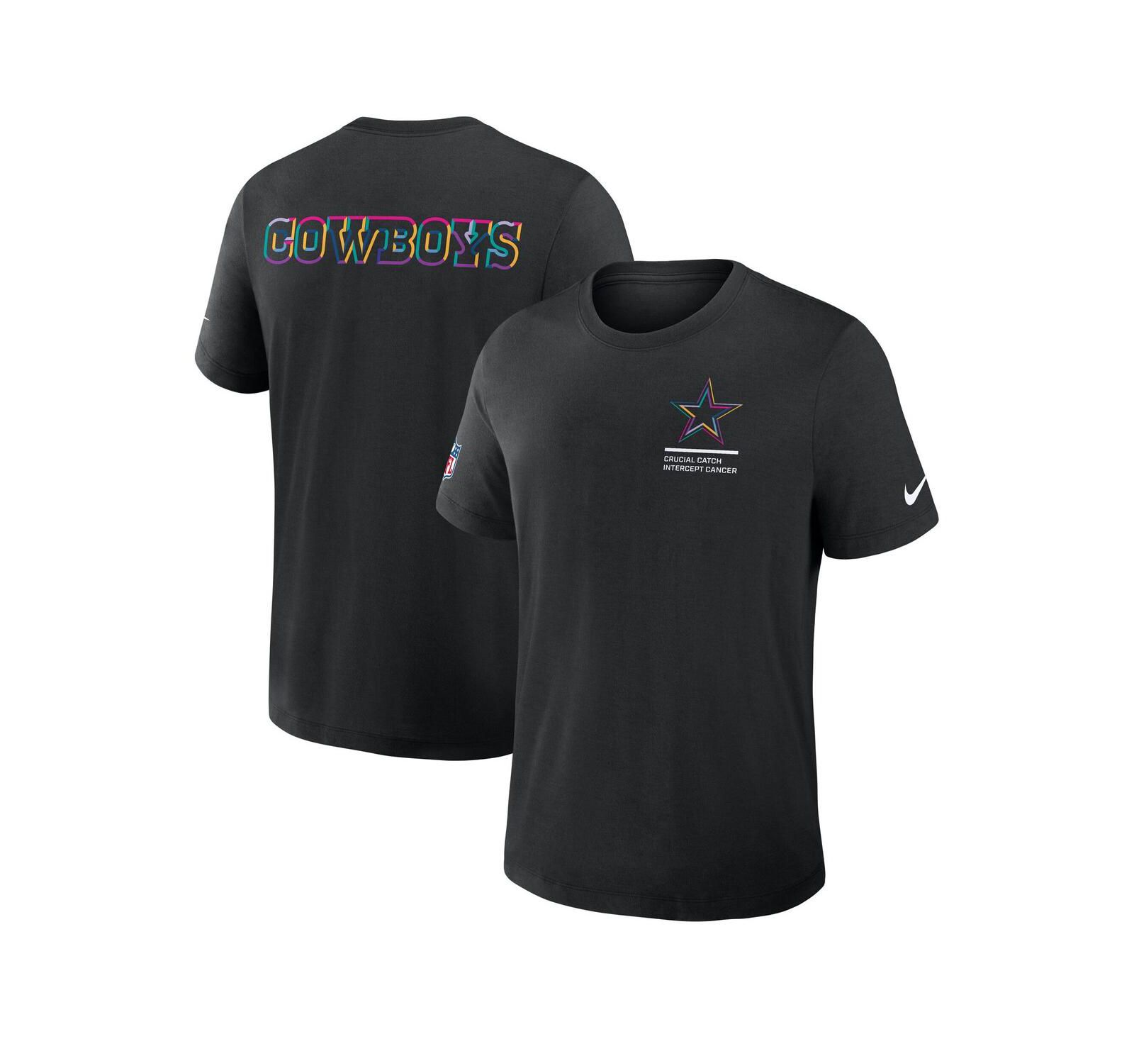 Nike Men's Black Dallas Cowboys Tall 2025 NFL Crucial Catch Tri-Blend Dri-FIT T-Shirt