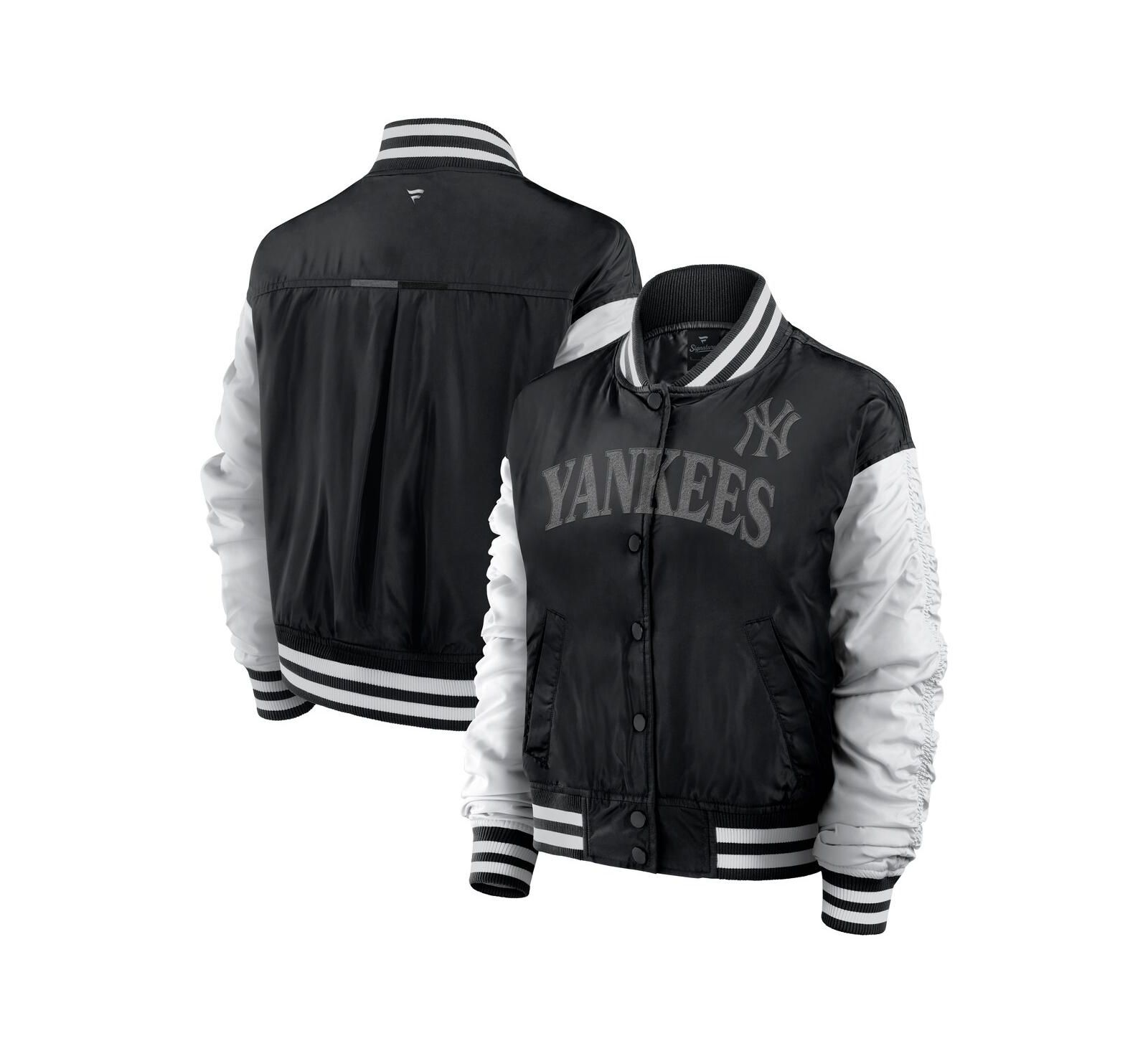 Женская куртка Fanatics Black New York Yankees Elements Wave Full-Snap