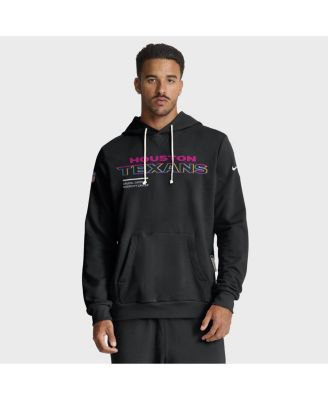 Nike Men's Black Houston Texans 2025 NFL Crucial Catch Sideline Standard Issue Dri-FIT Hoodie