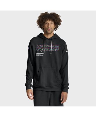 Nike Men's Black Los Angeles Chargers 2025 NFL Crucial Catch Sideline Standard Issue Dri-FIT Hoodie