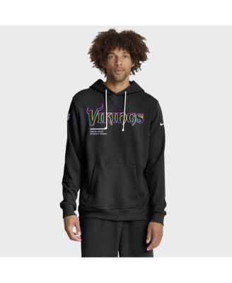 Nike Мужское худи Minnesota Vikings 2025 NFL Crucial Catch Sideline Standard Issue Dri-FIT, черное