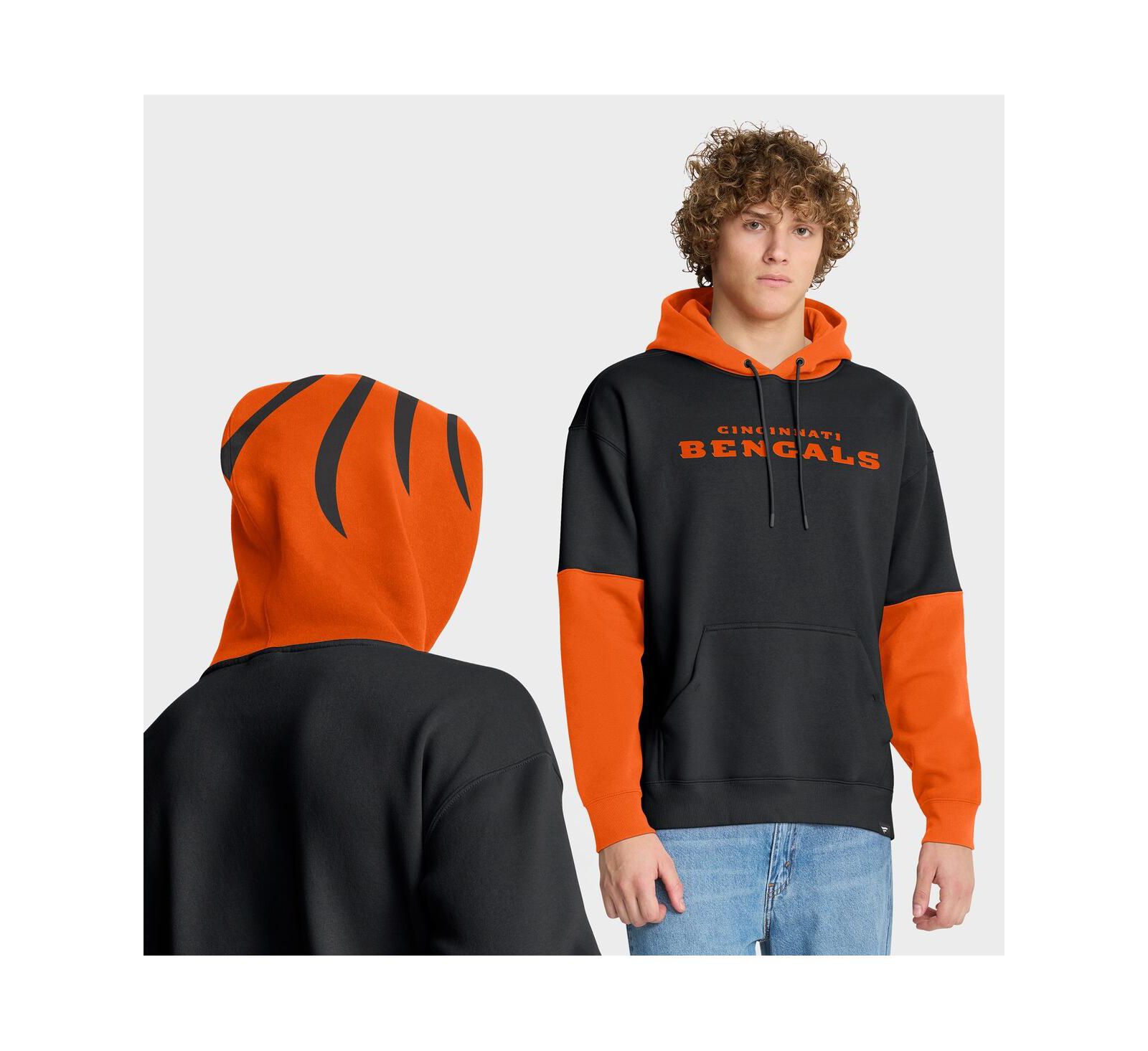 Мужская толстовка Fanatics Black Cincinnati Bengals Helmet Pullover Hoodie