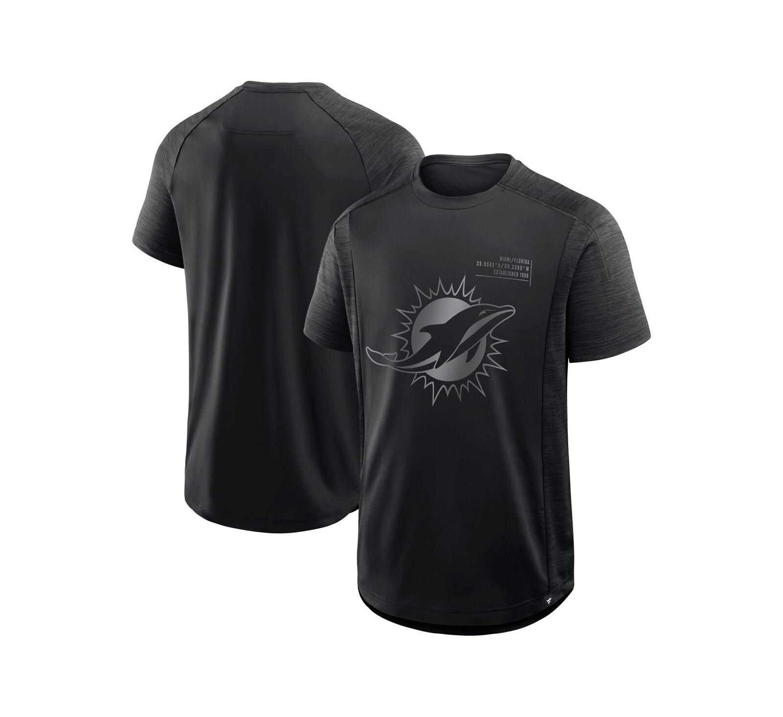 Мужская футболка Fanatics Black Miami Dolphins Deceptive Juke