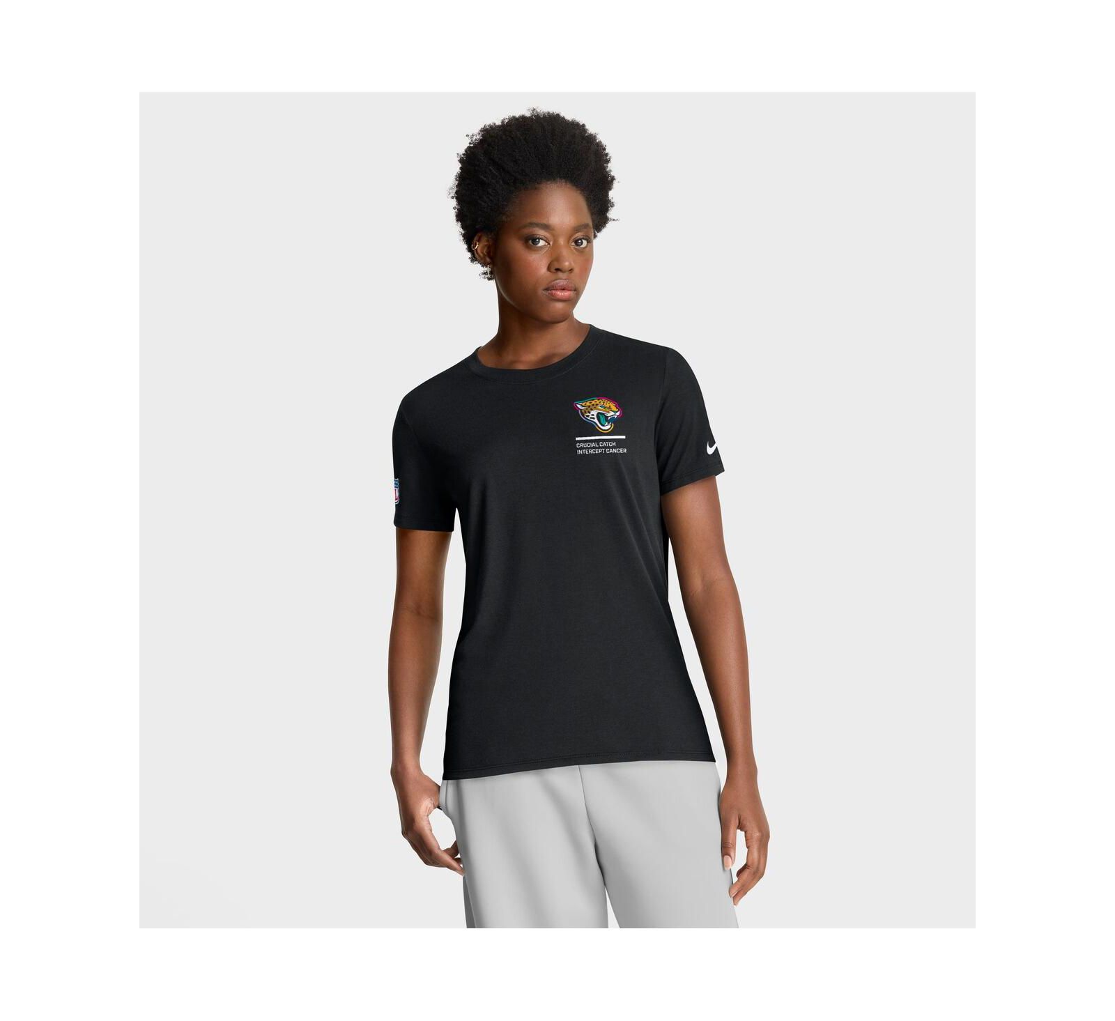 Nike Women's Black Jacksonville Jaguars 2025 NFL Crucial Catch Tri-Blend Dri-FIT T-Shirt