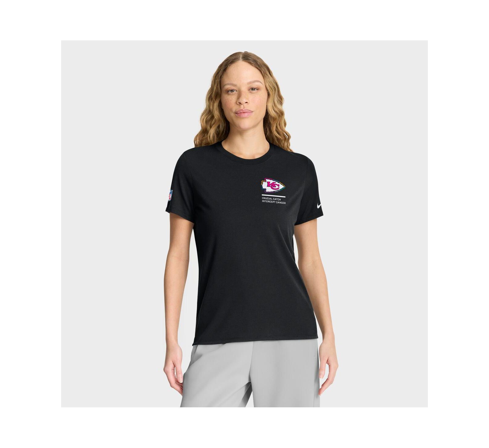 Nike Женская футболка Nike Kansas City Chiefs 2025 NFL Crucial Catch Dri-FIT Black