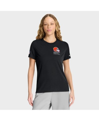 Nike Женская футболка Nike Cleveland Browns 2025 NFL Crucial Catch Tri-Blend Dri-FIT, черная