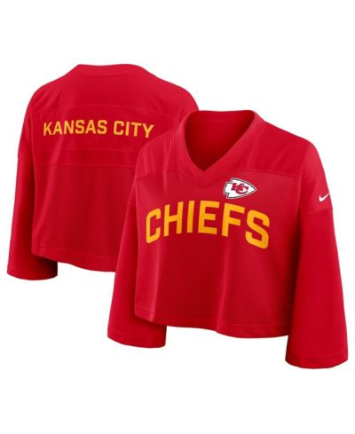 Nike джерси Women's Red Kansas City Chiefs Primetime Cropped Mesh Fashion