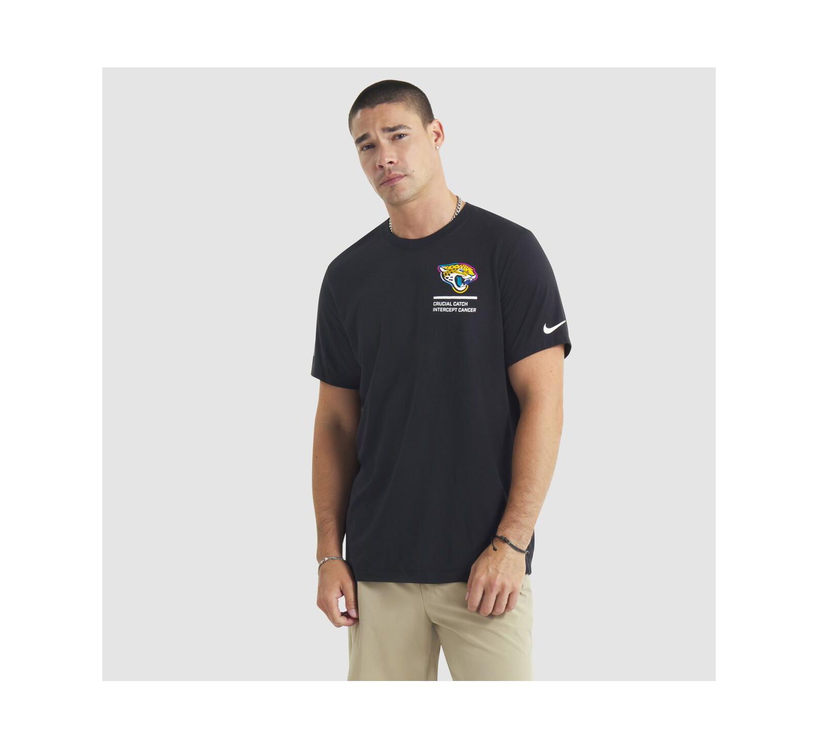 Мужская футболка Nike Jacksonville Jaguars 2025 NFL Crucial Catch Tri-Blend Dri-FIT Black