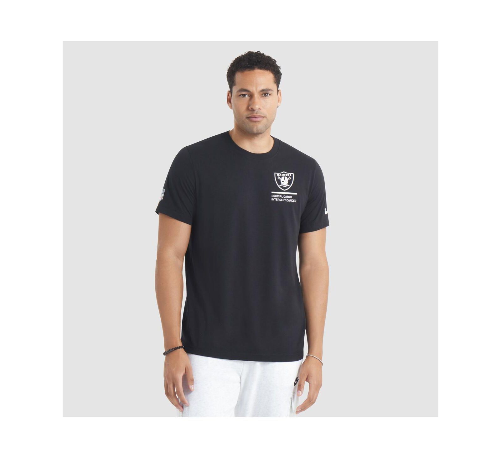 Мужская футболка Nike Black Las Vegas Raiders 2025 NFL Crucial Catch Tri-Blend Dri-FIT