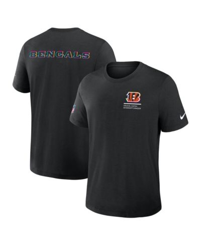 Мужская футболка Nike Black Cincinnati Bengals 2025 NFL Crucial Catch Tri-Blend Dri-FIT