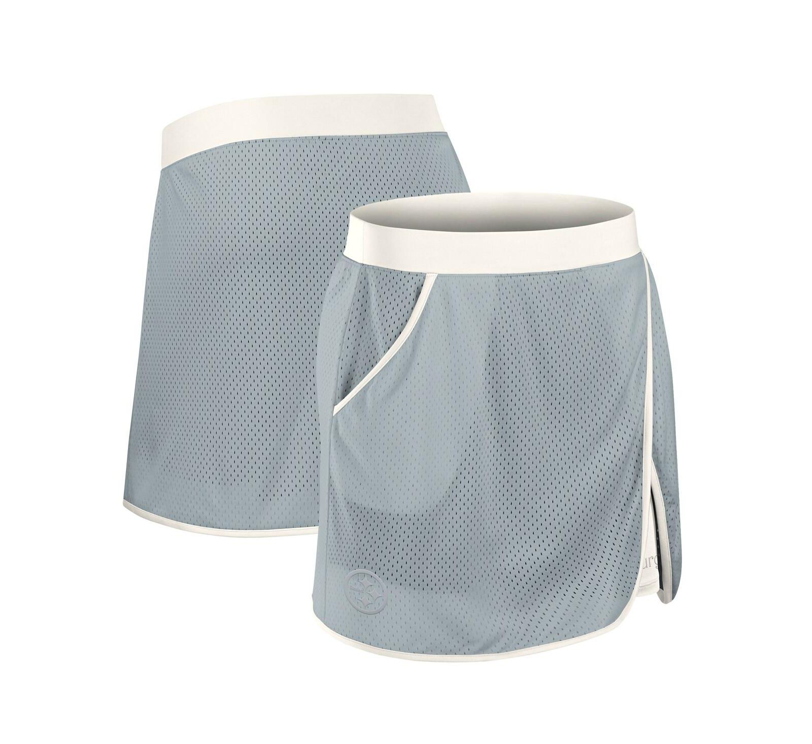 Fanatics Women's Gray Pittsburgh Steelers Studio Wellness Skort