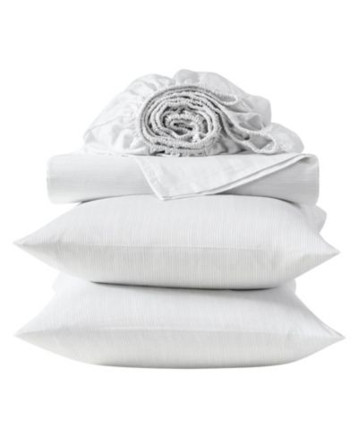Vera Wang Набор из 4 простыней из сатина, хлопковые, 300 нитей, Queen