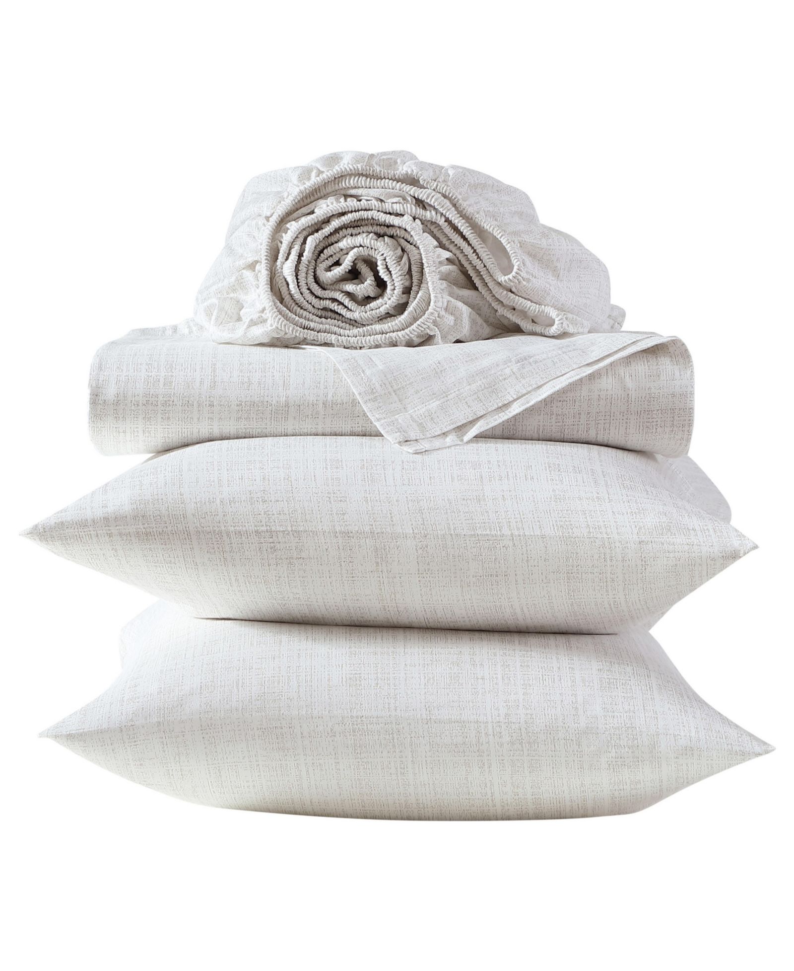 Комплект простыней Vera Wang Printed Sateen 300-Thread Count Cotton 4-Pc., King