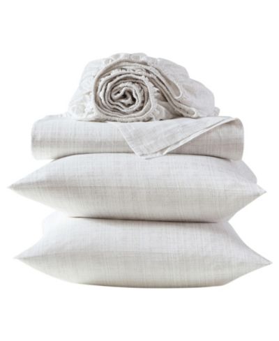 Комплект простыней Vera Wang Printed Sateen 300-Thread Count Cotton 4-Pc., King