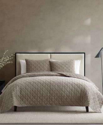 Комплект из 3 покрывал Vera Wang Crushed Velvet Full/Queen