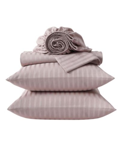 Комплект простыней Vera Wang Solid Dobby Stripe 290-Thread Count Cotton King