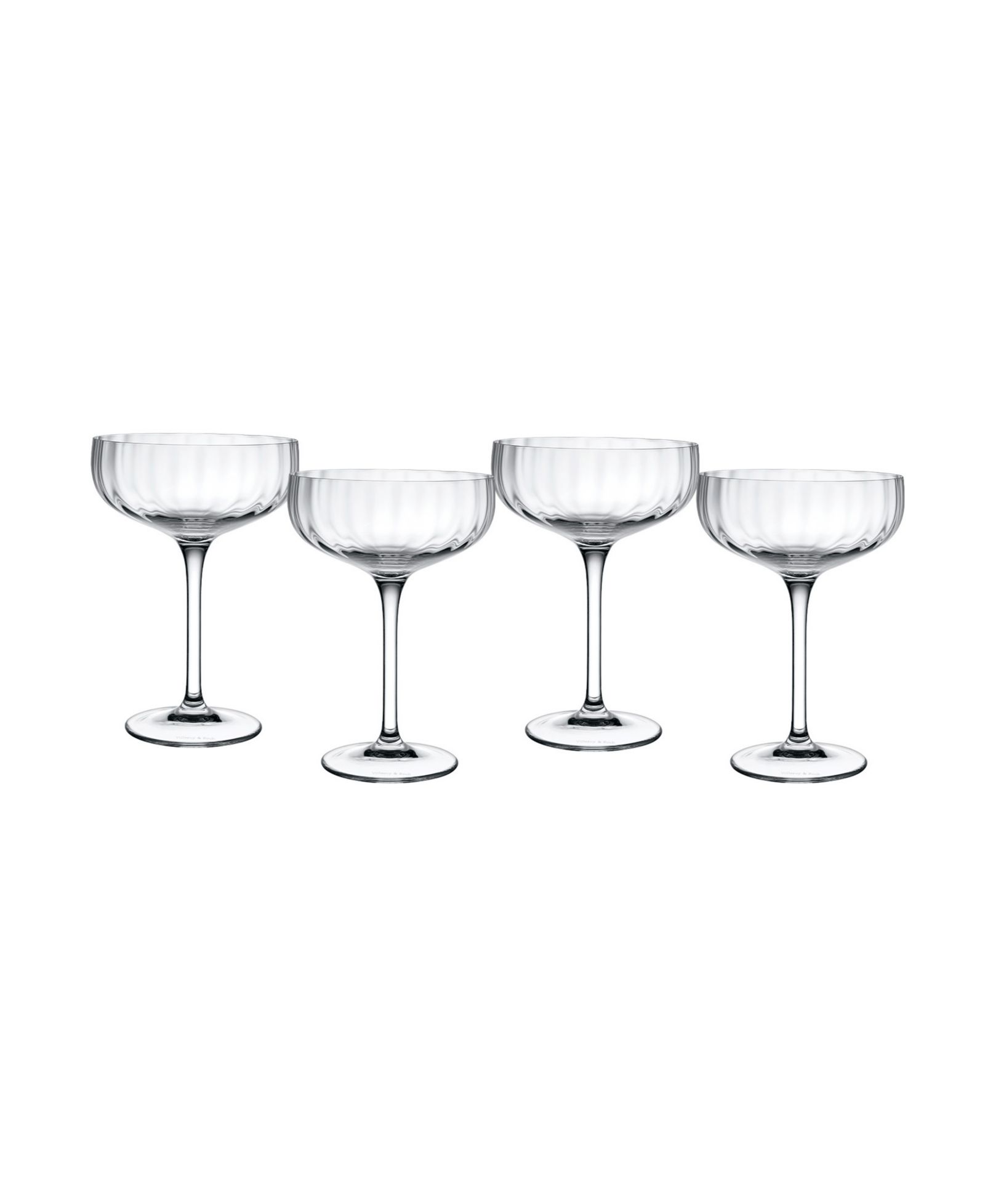 Villeroy & Boch бокалы для шампанского Rose Garden Coupe, набор 4 шт.