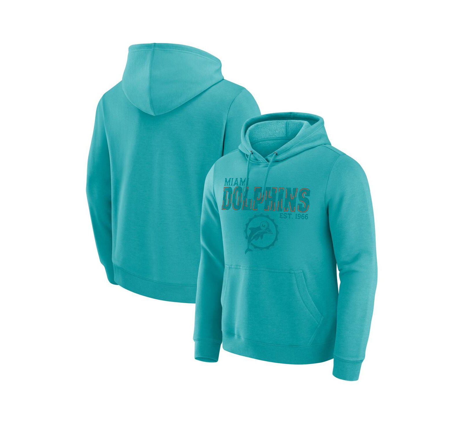 Darius Rucker Collection by Fanatics Men's Aqua Miami Dolphins Faded Hoodie