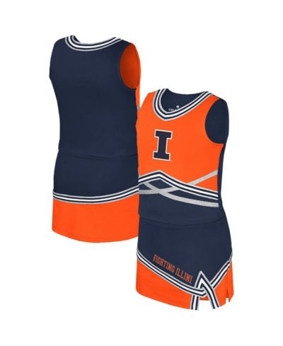 Детский набор Colosseum Big Girls 2-Piece Navy Illinois Fighting Illini Lollipop Park Cheer Set