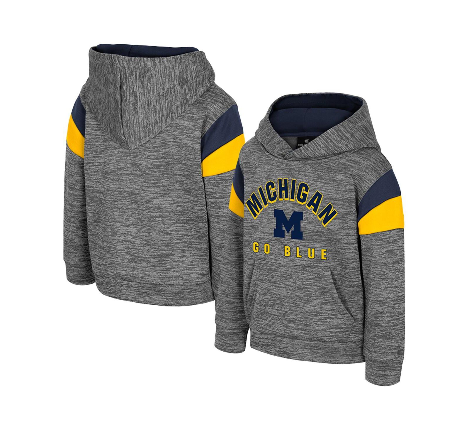 Детское худи Colosseum Michigan Wolverines Wizard City серого цвета