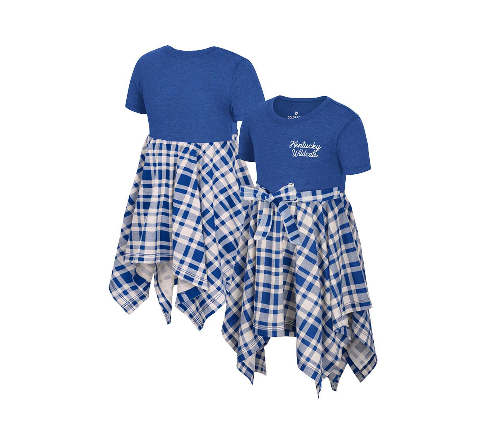 Детское платье Colosseum Girls Toddler Royal Kentucky Wildcats Marceline Plaid