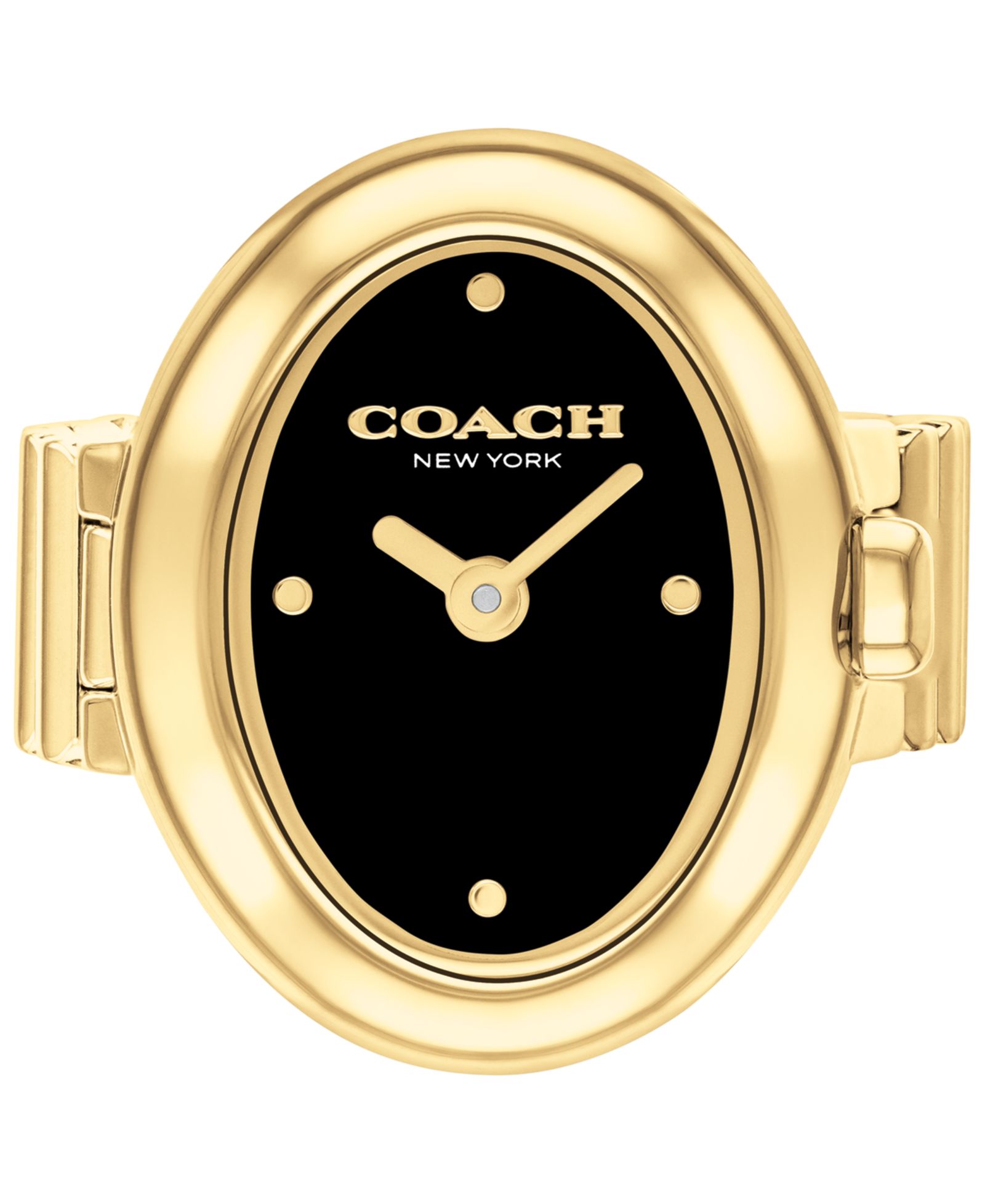 COACH Women's Sammy Gold Tone Stainless Steel Ring Watch, 18mm