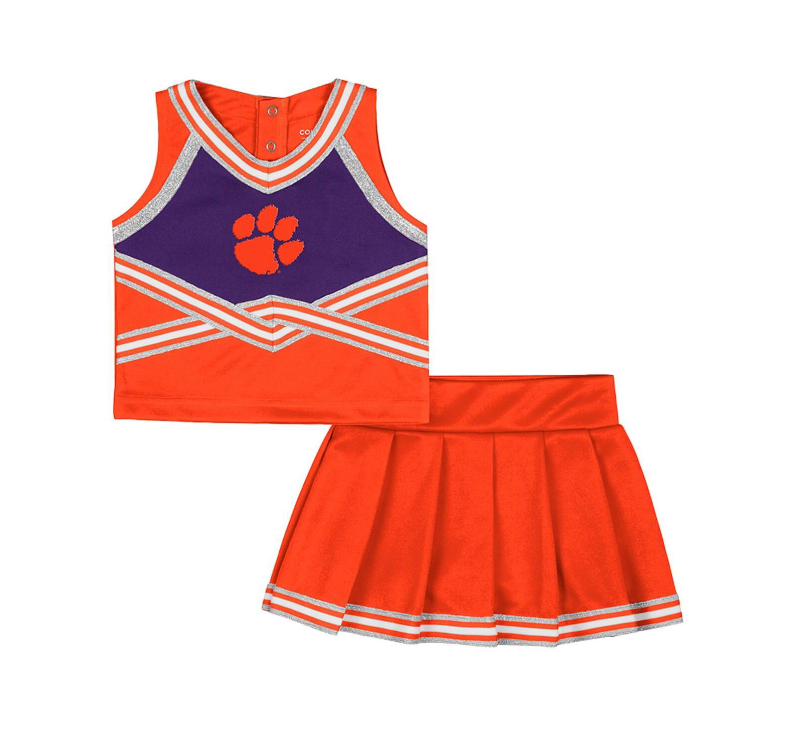 Детский набор Colosseum Girls Toddler 2-Piece Orange Clemson Tigers Lollipop Park Cheer
