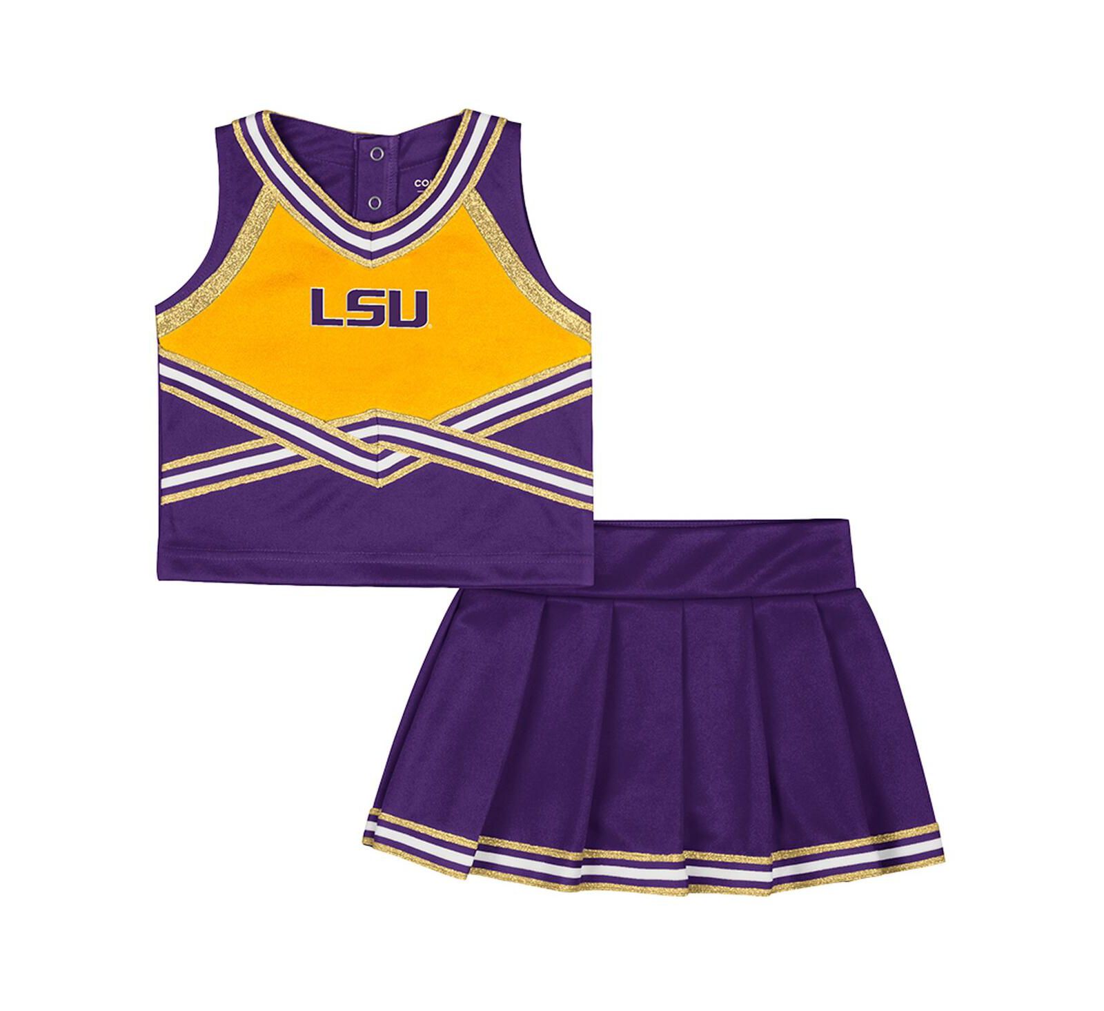Детский комплект Colosseum Girls Toddler 2-Piece Purple LSU Tigers Lollipop Park Cheer