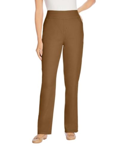 Женские джинсы Woman Within Flex-Fit Straight-Leg Stretch Denim