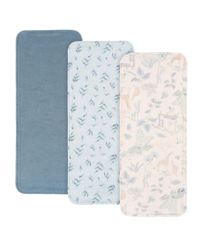 Just Born Детские салфетки для срыгивания 3 шт., Pink Florals, One Size