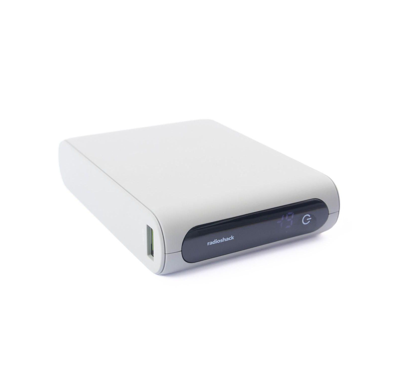 RadioShack 2309274 20,000mAh Digital Display Dual USB Power Bank for Smartphones and Tablets