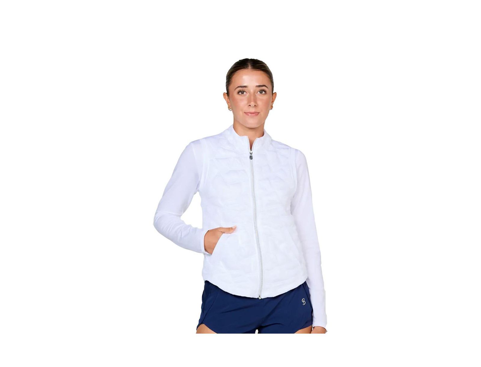 Sofibella UV Staples Quilt Womens Golf Vest