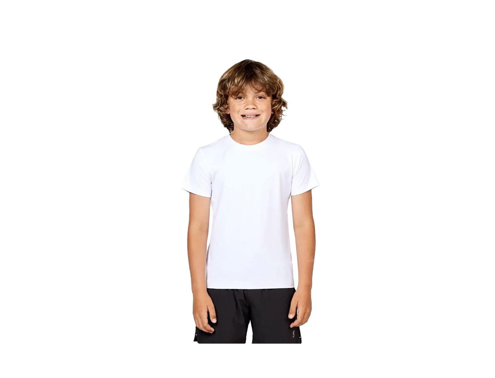 Sofibella Boys SB Shortsleeve White Tennis Shirt