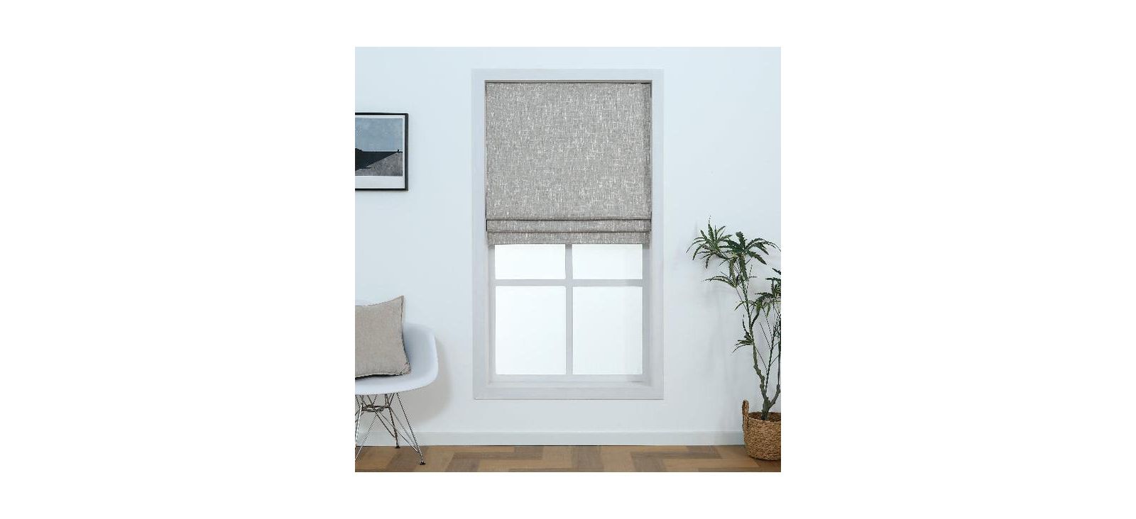 Shadisfy Belmar washable римские шторы без шнуров, жаккардовая текстура двухцветная