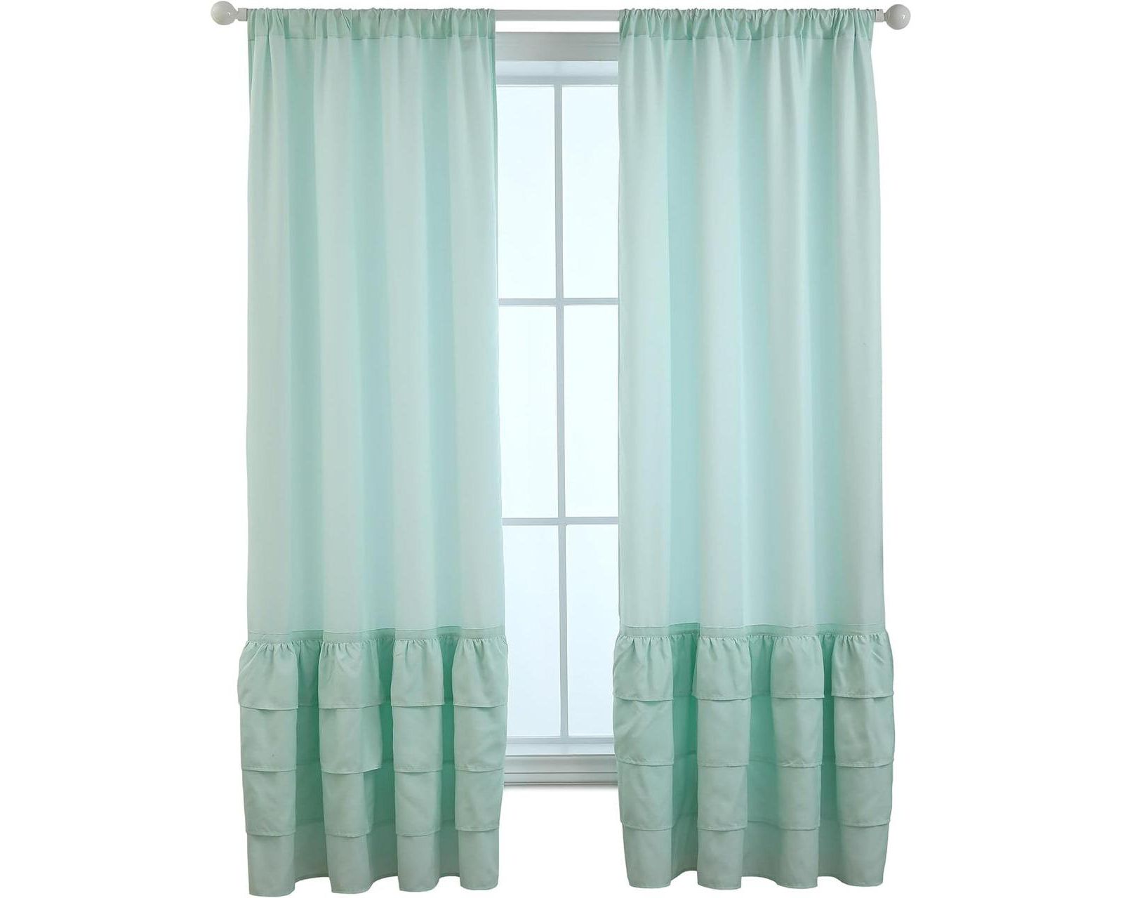 Shadisfy Pink Light Filtering Curtains Soft Microfiber Fabric Window Drapes, Thermal Insulated Grommet for Bedroom(42" W X 84" H, 2 Panels)