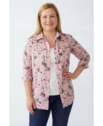 Женская рубашка Woman Within Plus Size Perfect Long Sleeve
