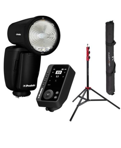 Вспышка Profoto A10 для Fujifilm с передатчиком Connect Pro и стойкой