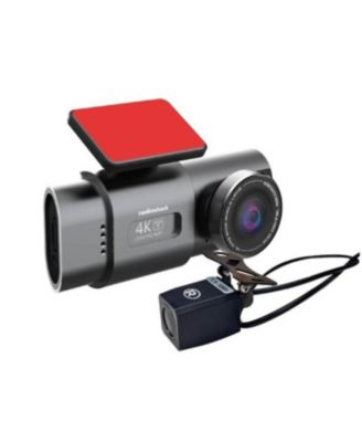 Видеорегистратор RadioShack 4K Dash Camera с MicroSD, двойной линзой, G Sensor и ночным видением (1 передняя и 1 задняя камера) 1606037