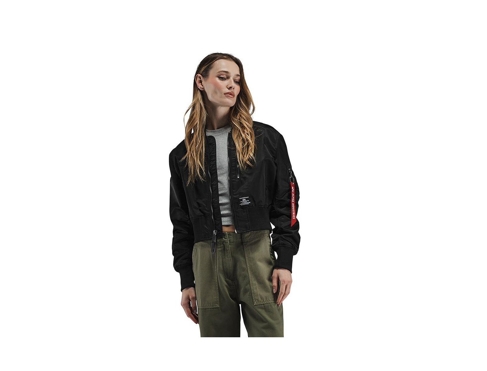 Alpha Industries Women's L-2B Cropped Gen II Flight Jacket W